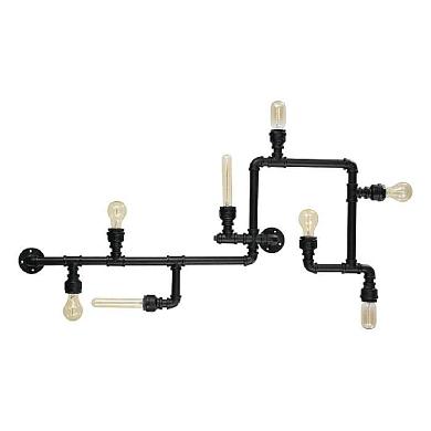 Потолочная люстра Ideal Lux Plumber PL8 Nero 136714