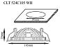Встраиваемый светодиодный светильник Crystal Lux CLT 524C105 WH