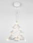 Подвесной светодиодный светильник «Ёлочка» Uniel ULD-H1620-010/STA/3AAA Warm White IP20 Xmas Tree UL-00007254