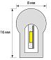 Гибкий неон Uniel 8W/m 120LED/m 2835SMD теплый белый 50M ULS-N21-2835-120LED/m-8mm-IP67-220V-8W/m-50M-WW UL-00002925