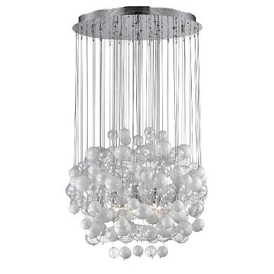 Подвесная люстра Ideal Lux Bollicine SP14 Bianco 087924