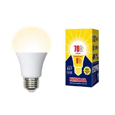 Лампа светодиодная Volpe E27 9W 3000K матовая LED-A60-9W/3000K/E27/FR/NR UL-00005622