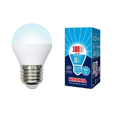 Лампа светодиодная E27 11W 4000K матовая LED-G45-11W/NW/E27/FR/NR UL-00003834