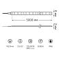 Светодиодная влагозащищенная лента Gauss 9,6W/m 120LED/m 2835SMD теплый белый 5M 311000110