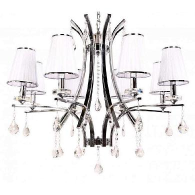 Подвесная люстра Lumina Deco Glamour LDP 66247-8 WT+CHR