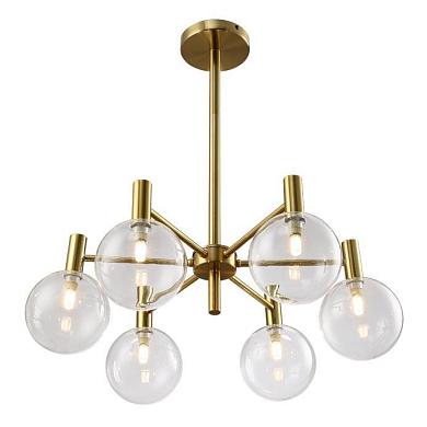 Подвесная люстра Crystal Lux Andres SP6 Bronze/Transparente