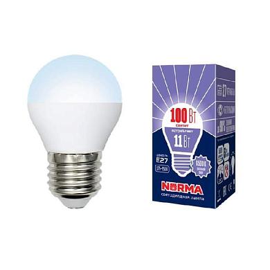 Лампа светодиодная E27 11W 6500K матовая LED-G45-11W/DW/E27/FR/NR UL-00003833