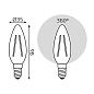 Лампа светодиодная филаментная Gauss E14 5W 2700К прозрачная 103801105