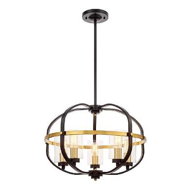 Подвесная люстра Lumina Deco Monterey LDP 1141-5 BK+MD