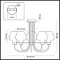 Потолочная люстра Lumion Ilona 3708/5C