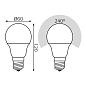 Лампа светодиодная Gauss E27 10W 2700-4100K матовая 102502110-T