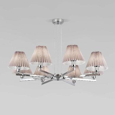 Подвесная люстра Eurosvet Peony 60136/8 хром/серый