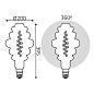 Лампа светодиодная филаментная Gauss E27 8,5W 1800K серая 161802005