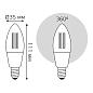 Лампа светодиодная диммируемая филаментная Gauss Smart Home Filament E14 4,5W 2000-6500K прозрачная 1250112