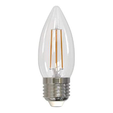 Лампа светодиодная филаментная диммируемая Uniel E27 5W 3000K прозрачная LED-C35-5W/WW/E27/CL/DIM UL-00003643