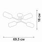 Потолочная люстра Vitaluce V4188-7/4PL