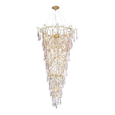 Подвесная люстра Crystal Lux Reina SP34 D1200 Gold Pearl