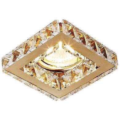 Встраиваемый светильник Ambrella light Crystal K110 CL/G