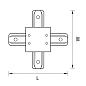 Коннектор X-образный Lightstar Barra 501146