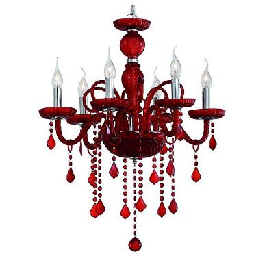 Подвесная люстра Ideal Lux Giudecca SP6 Rosso 027418