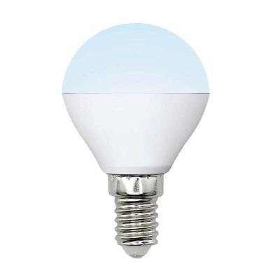 Лампа светодиодная Uniel E14 6W 4000K матовая LED-G45-6W/NW/E14/FR/MB PLM11WH UL-00002376