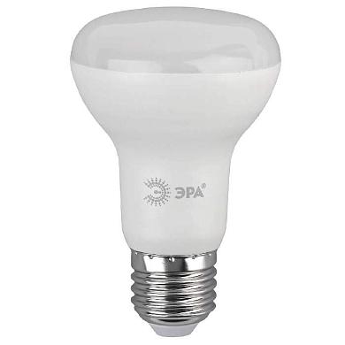 Лампа светодиодная ЭРА E27 8W 2700K матовая ECO LED R63-8W-827-E27 Б0050300