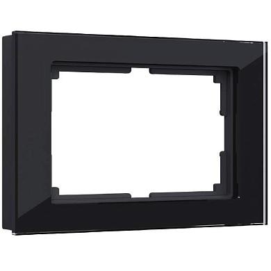 Рамка для двойной розетки Werkel Favorit черный W0081108 4690389160226