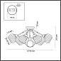 Потолочная люстра Lumion Danika 4593/8C
