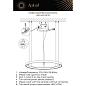 Подвесной светодиодный светильник Aployt Jolanta APL.041.03.75
