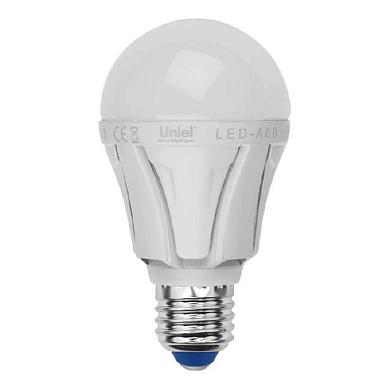 Лампа светодиодная Uniel E27 8W 3000K матовая LED-A60 8W/WW/E27/FR PLP01WH UL-00001522