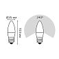 Лампа светодиодная Gauss E27 12W 6500K матовая 30232