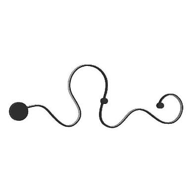 Настенный светодиодный светильник DesignLed Anch Line AB15014-1A-BL 002036