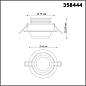 Встраиваемый светодиодный светильник Novotech Horn 358444