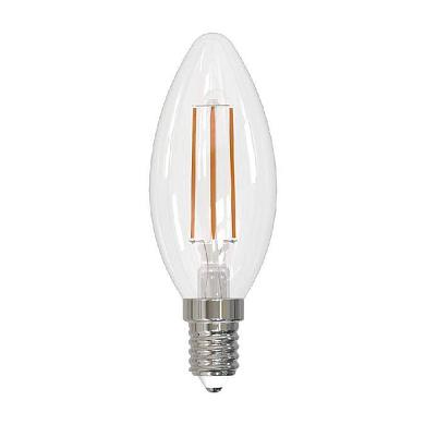 Лампа светодиодная филаментная Volpe E14 5W 3000K прозрачная LED-C35-5W/3000K/E14/CL/SLF UL-00008324