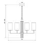 Подвесная люстра Eurosvet Soffio 60134/8 никель