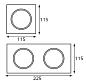 Рамка декоративная Italline IT02-QRS2 white